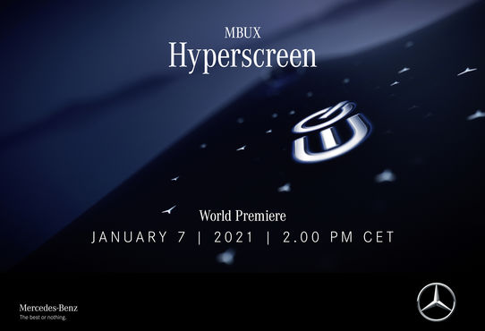 Впевнений початок нового року: Mercedes-Benz представляє MBUX Hyperscreen